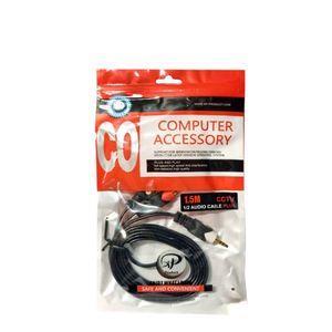 کابل 1 به 2 RCA ایکس پی-پروداکت مدل CCTV طول 1.5 متر