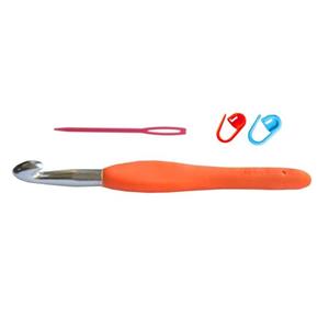 قلاب بافتنی مدل ZHL-10 کد 10 به همراه سنجاق نشانه گذار بافتنی و سوزن دوخت کاموا مجموعه 3 عددی