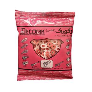 گیره پرده اطلس مدل سوراخ دار بسته 100 عددی