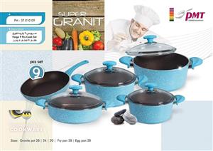 سرویس پخت و پز 9 پارچه پی ام تی مدل 00045 PMT 00045 Cookware Set 9 Pcs