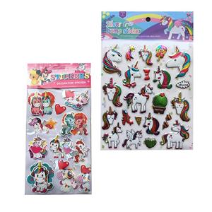 برچسب مدل سه بعدی یونیکورن  کد 3D-unicorn مجموعه 2 عددی