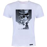 تی شرت آستین کوتاه زنانه 27 مدل Attack on titan کد KV139 رنگ سفید