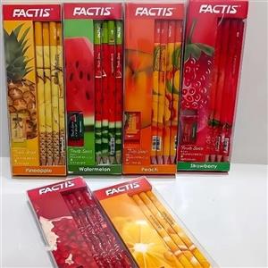 مداد فکتیس مدل Strawberry بسته 4 عددی به همراه پاک کن