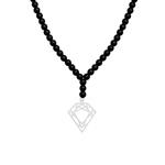 گردنبند نقره زنانه هایکا مدل الماس n.ha1- 592