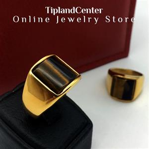 انگشتر نگین حدید مردانه کد 29 