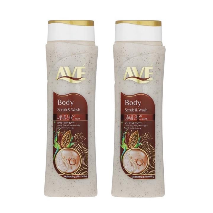 شامپو صورت و بدن اسکراب اوه مدل Milk And Cocoa وزن 380 گرم