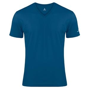 تی شرت مردانه ساروک مدل V رنگ آبی نفتی 