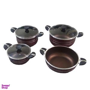 سرویس پخت و پز 7 پارچه طرخان مدل لانه زنبوری