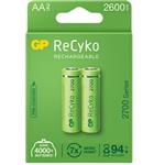 باتری قلمی قابل شارژ جی پی مدل (Rechargeable Recyko 2600 (series 2700 بسته دو عددی