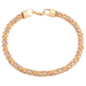 دستبند طلا 18 عیار زنانه طلای مستجابی مدل خودکاری کد M12 