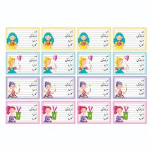 برچسب مدل نام طرح تشکر مجموعه 16 عددی