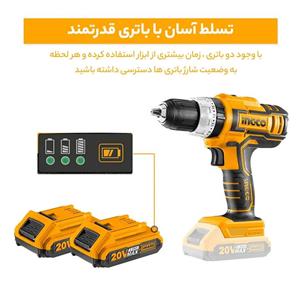 دریل پیچ گوشتی چکشی شارژی اینکو مدل CIDLI20031