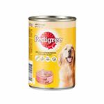 کنسرو غذای سگ Pedigree با طعم مرغ وزن ۴۰۰ گرم