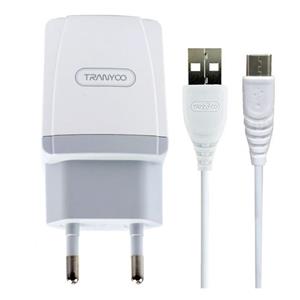 شارژر دیواری ترانیو مدل V40-C به همراه کابل تبدیل USB-C