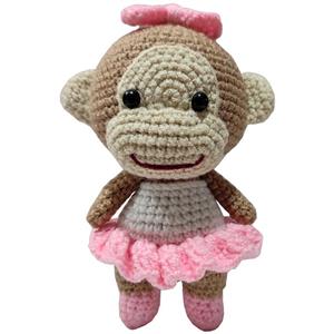 عروسک بافتنی طرح میمون کد 022