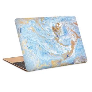 استیکر لپ تاپ طرح blue gold marbling golden marble liquid textureکد c 93مناسب برای 15.6 اینچ 