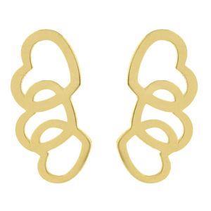 گوشواره طلا 18 عیار زنانه ماهک مدل ME0696 Maahak ME0696 Gold Earring