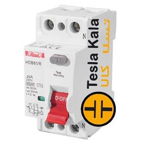 کلید محافظ جان (RCCB) مدل دو پل 40آمپر HDB6VR240SC برند HIMEL