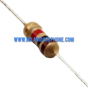 مقاومت 1 کیلو اهم 1/4 وات 5 درصد