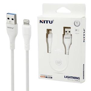 کابل USB به لایتنینگ نیتو NITU NC252 طول 25 سانتیمتر