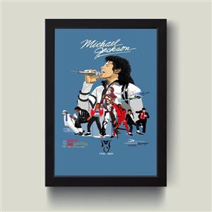 تابلو مدل مایکل جکسون michael jackson کد G14-34