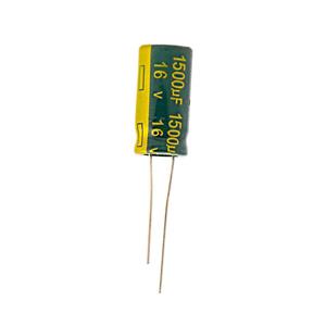 خازن الکترولیت 1500 میکرو فاراد کد 16v بسته 2 عددی