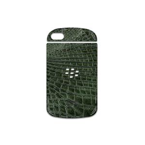 برچسب پوششی ماهوت مدل Green-Crocodile-Leather مناسب برای گوشی موبایل بلک بری Q10