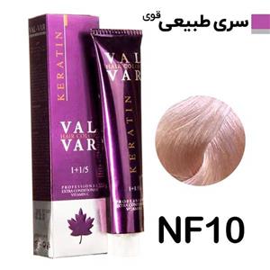 رنگ مو وال وار سری طبیعی اکسترا شماره NF10 حجم 120 میلی لیتر رنگ بلوند حیلی خیلی روشن