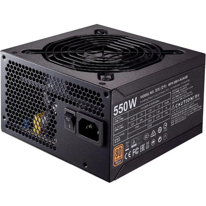 منبع تغذیه کامپیوتر کولر مستر مدل MWE Bronze 550W