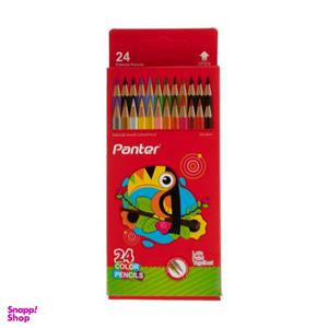 مداد رنگي 24 رنگ پنتر کد PCP103-24