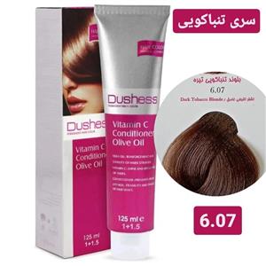 رنگ مو دوشس سری تنباکویی شماره 6.07 حجم 125 میلی لیتر رنگ بلوند تنباکویی تیره