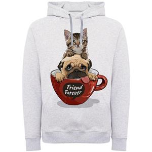 هودی مردانه مدل سگ و گربه F 475