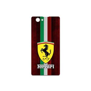 برچسب پوششی ماهوت مدل Ferrari مناسب برای گوشی موبایل سونی Xperia Z1 Compact MAHOOT Cover Sticker for Sony 