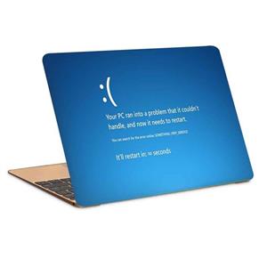 استیکر لپ تاپ طرح blue ghostکد c 88مناسب برای 15.6 اینچ 