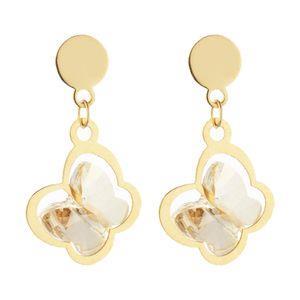 گوشواره طلا 18 عیار زنانه مایا ماهک مدل ME0884 Maya Mahak ME0884 Gold Earring For Women