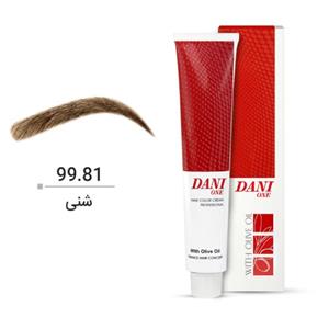 رنگ ابرو دنی وان شماره 99.81 حجم 15 میلی لیتر رنگ شنی