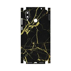 برچسب پوششی ماهوت مدل Graphite-Gold-Marble-FullSkin مناسب برای گوشی موبایل جی پلاس Q10
