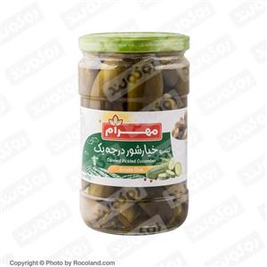 خیارشور درجه یک 680 گرمی مهرام 