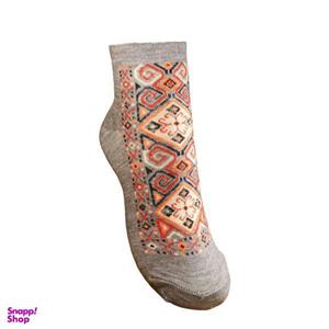 جوراب زنانه طرح سنتی رنگ طوسی