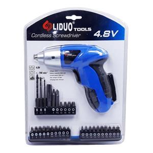 مجموعه 32 عددی پیچ گوشتی شارژی و سری پیچ گوشتی لیدو مدل TCSD-006