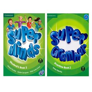 کتاب Super Minds And Super Grammar 2 اثر جمعی از نویسندگان انتشارات الوندپویان دو جلدی