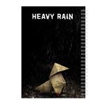 دفتر 50 برگ طرح Heavy Rain مدل اوریگامی