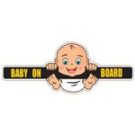 برچسب بدنه خودرو گراسیپا طرح Baby on Board بازیگوش کد 10