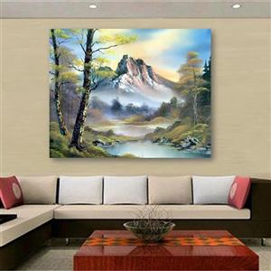 تابلو شاسی طرح نقاشی طبیعت کد1