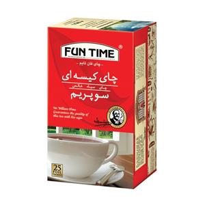 چای کیسه ای سوپریم فان تایم بسته 25 عددی 