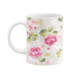 ماگ طرح گل های بهاری کد 02