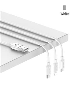 کابل تبدیل USB به microUSB /لایتنینگ/USB-C یوسمز مدل US-SJ324 طول 1 متر