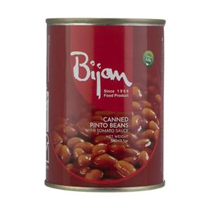 کنسرو لوبیا چیتی با سس گوجه فرنگی بیژن - 380 گرم