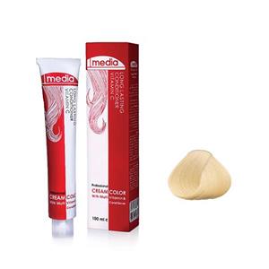 رنگ مو مدیا سری هایلایت شماره 90.00 حجم 100 میلی لیتر رنگ سوپر پلاتینی طبیعی