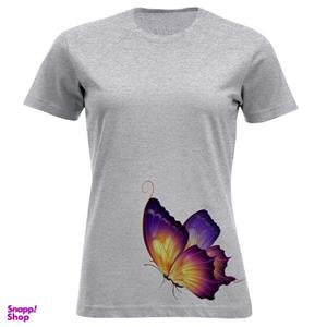 تیشرت آستین کوتاه زنانه طرح پروانه کد F296